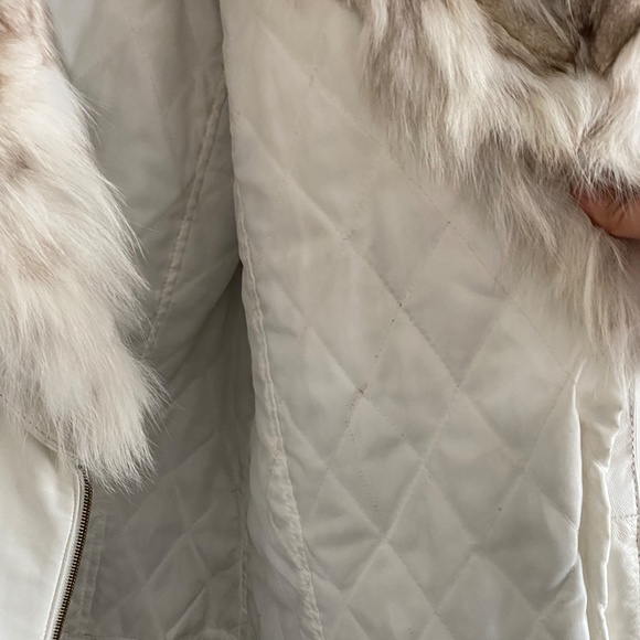 Only Fur-Lined Leather Jacket - Picture 7 of 16